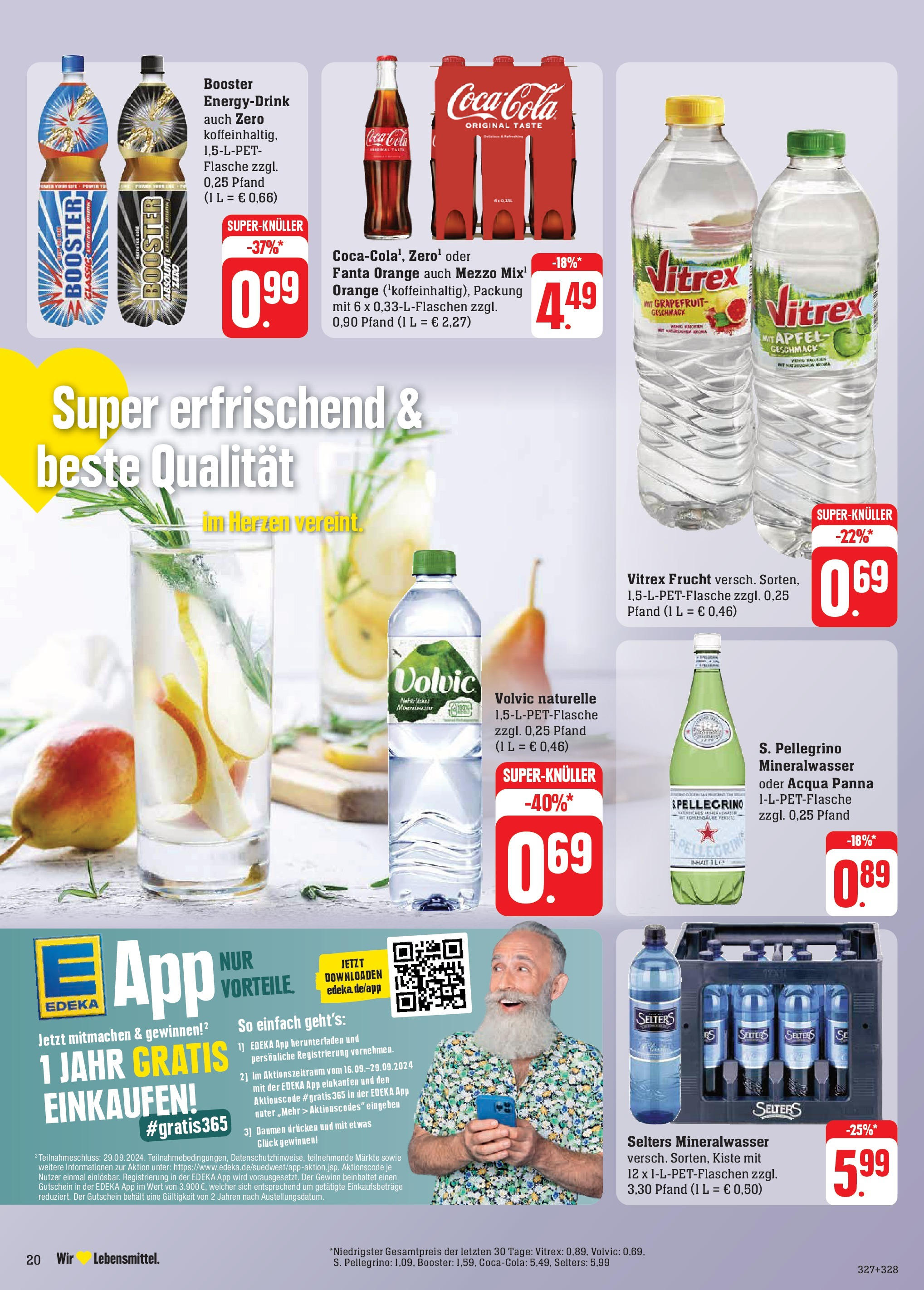 Edeka - Neu-Anspach, Lilienthalstraße 2 (ab 23.09.2024) » Angebote Online | Seite: 22 | Produkte: Fanta, Äpfel, Grapefruit, Volvic