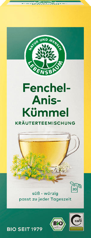 LEBENSBAUM Kräutertee Fenchel-Anis-Kümmel (20 Beutel)