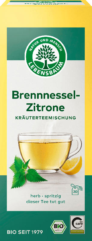 LEBENSBAUM Kräutertee Brennessel-Zitrone (20 Beutel)