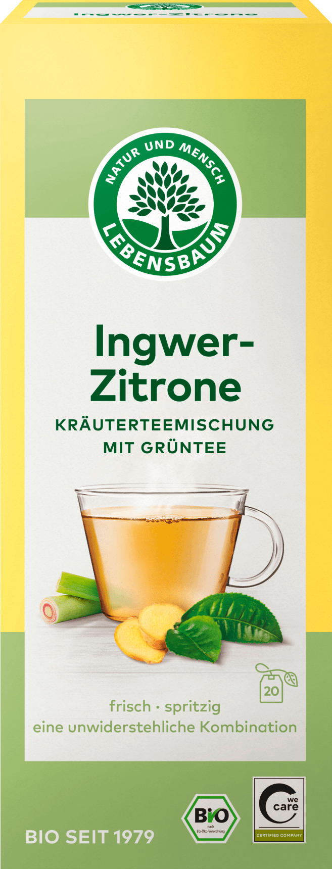 LEBENSBAUM Kräutertee Ingwer-Zitrone (20 Beutel)