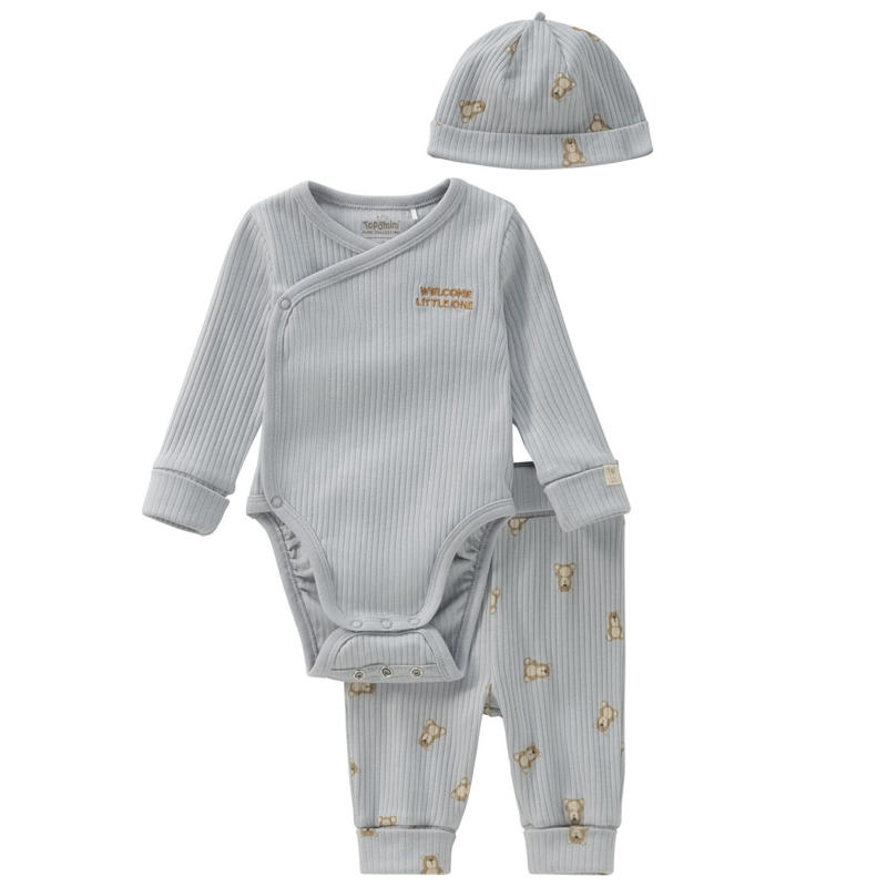 Newborn Wickelbody, Leggings und Mütze (Nur online)