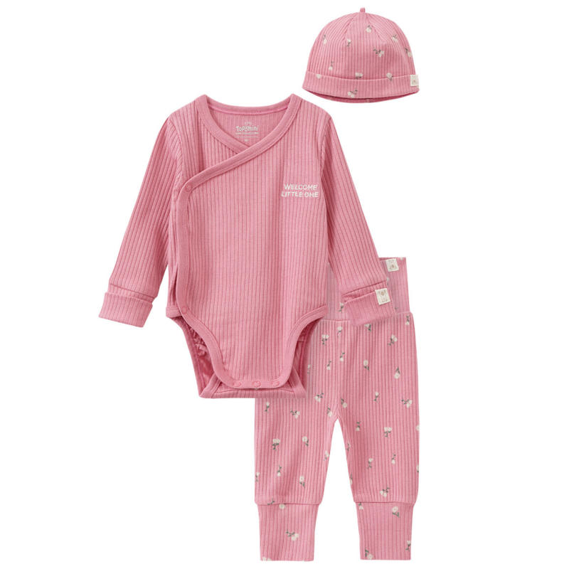 Newborn Wickelbody, Leggings und Mütze (Nur online)