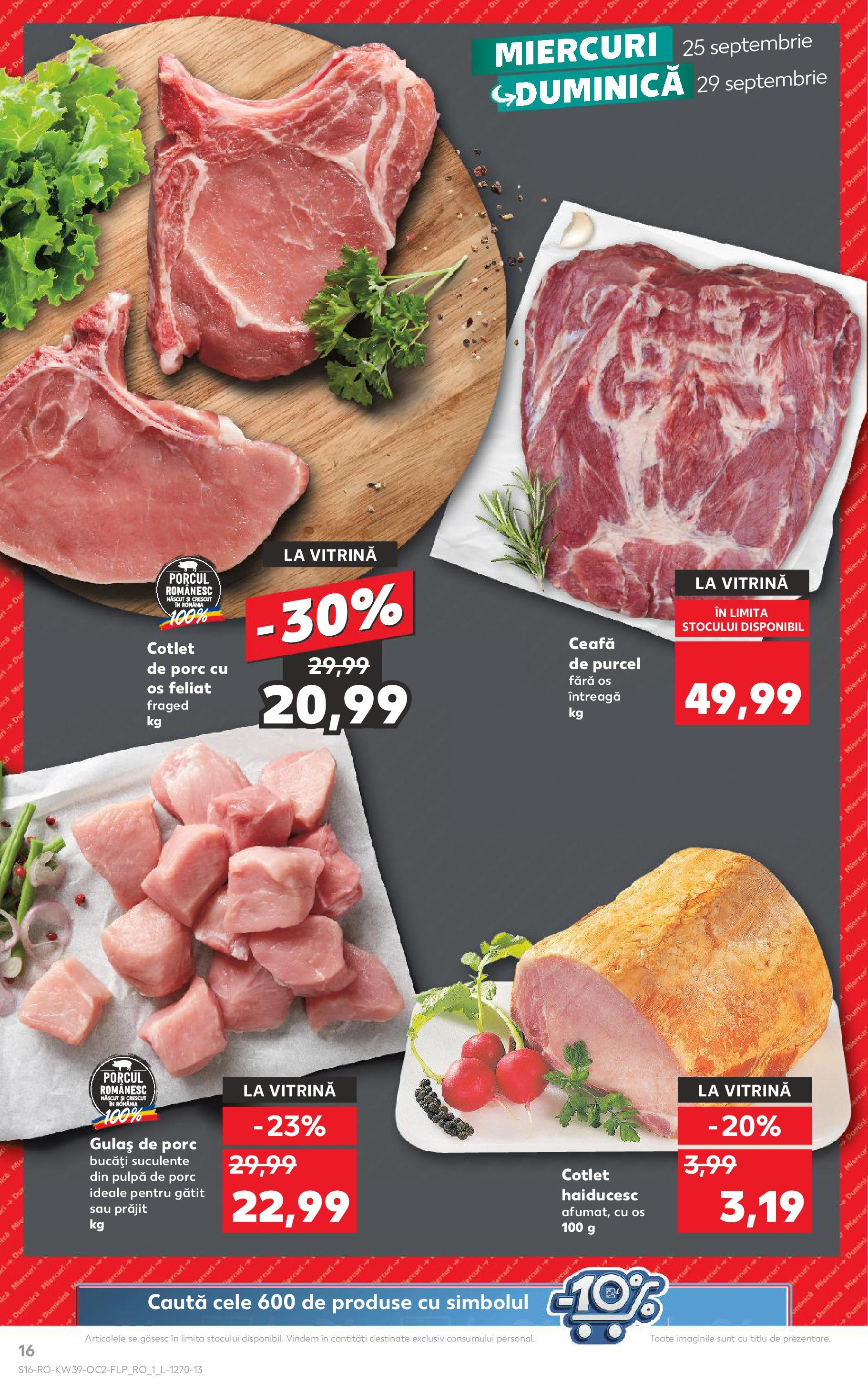 Catalog Kaufland - Sibiu 25.09.2024 - Revista si Oferta | Pagină: 16 | Produse: Vitrină, Gulaș