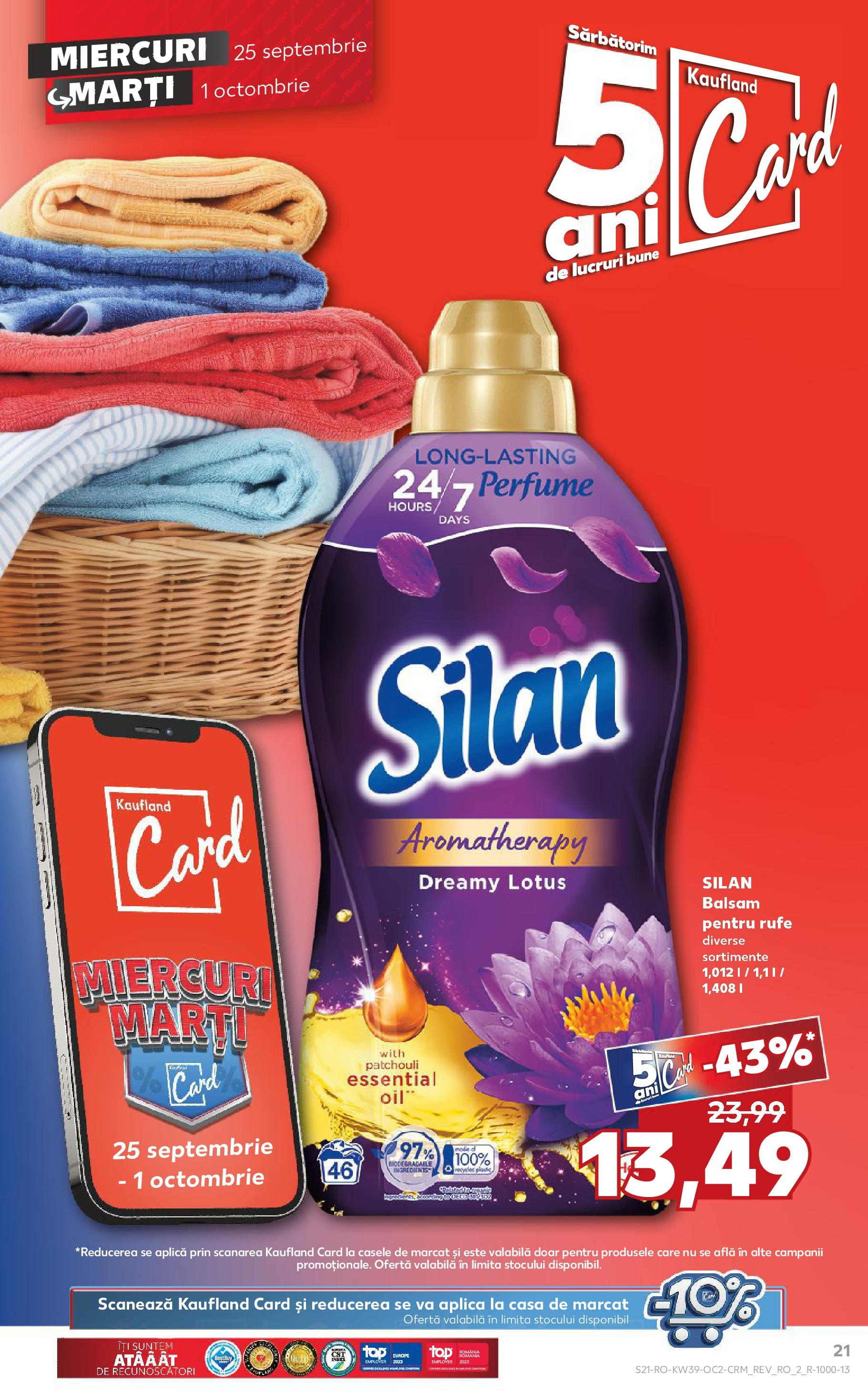 Catalog Kaufland - Bucureşti 25.09.2024 - Revista si Oferta | Pagină: 21 | Produse: Balsam