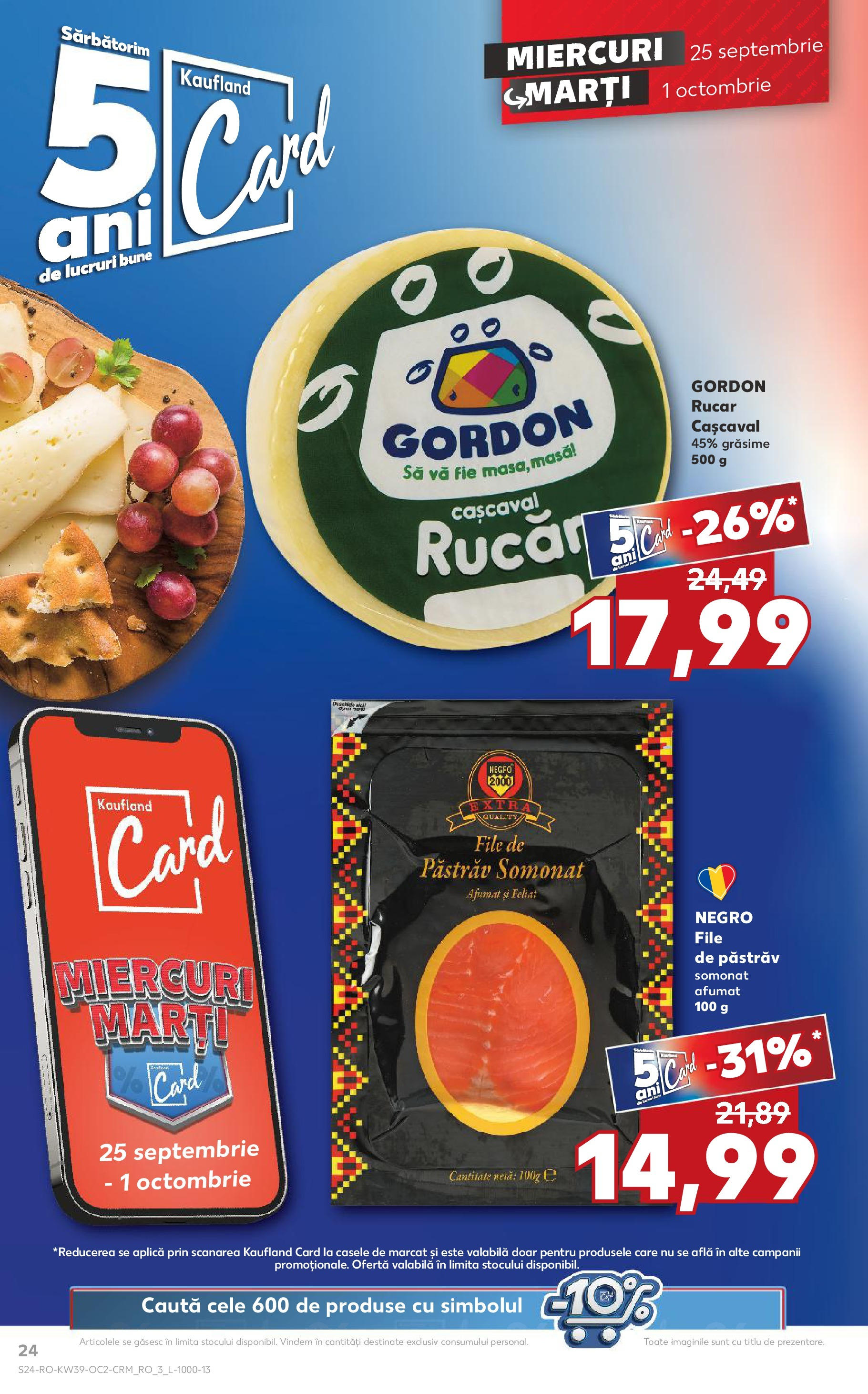 Catalog Kaufland - Bucureşti 25.09.2024 - Revista si Oferta | Pagină: 24 | Produse: Cașcaval