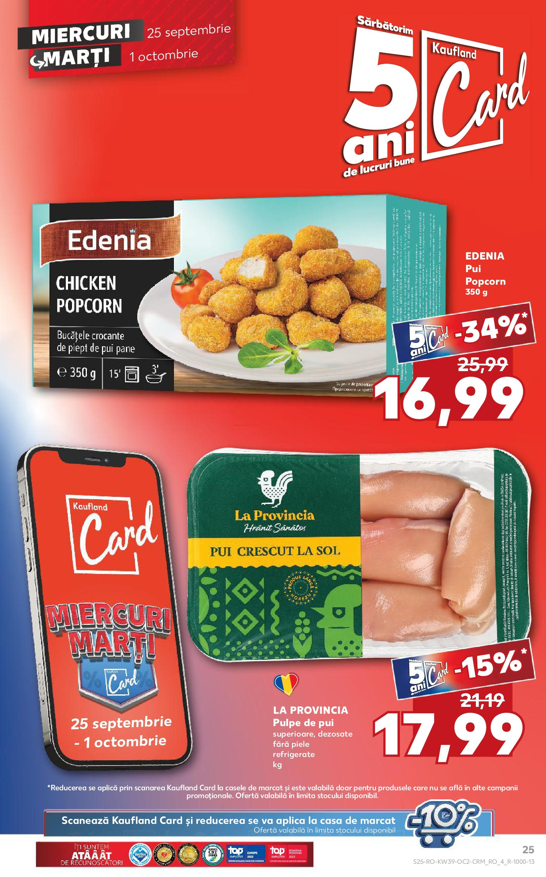 Catalog Kaufland - Bucureşti 25.09.2024 - Revista si Oferta | Pagină: 25