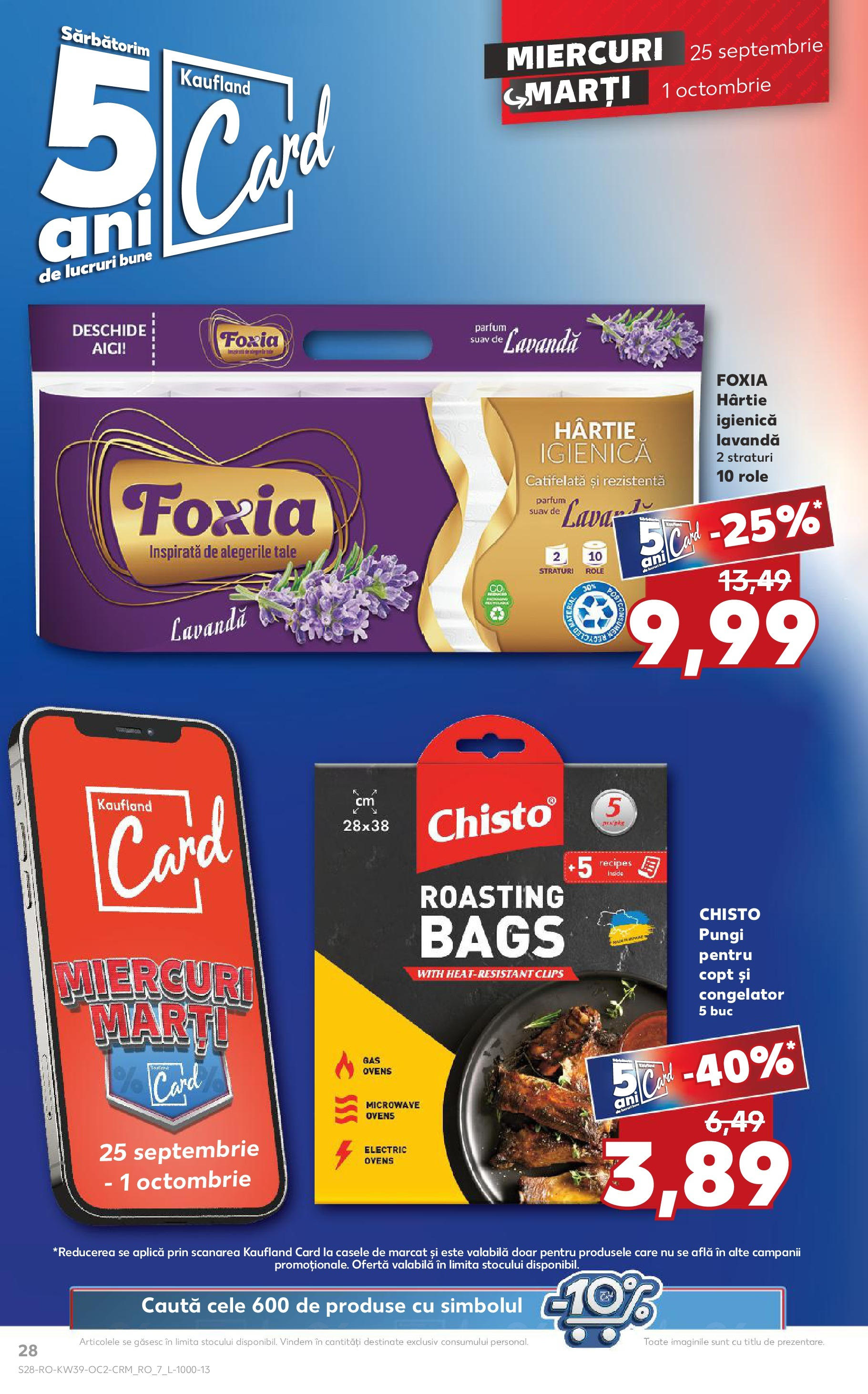 Catalog Kaufland - Bucureşti 25.09.2024 - Revista si Oferta | Pagină: 28 | Produse: Congelator, Role, Parfum