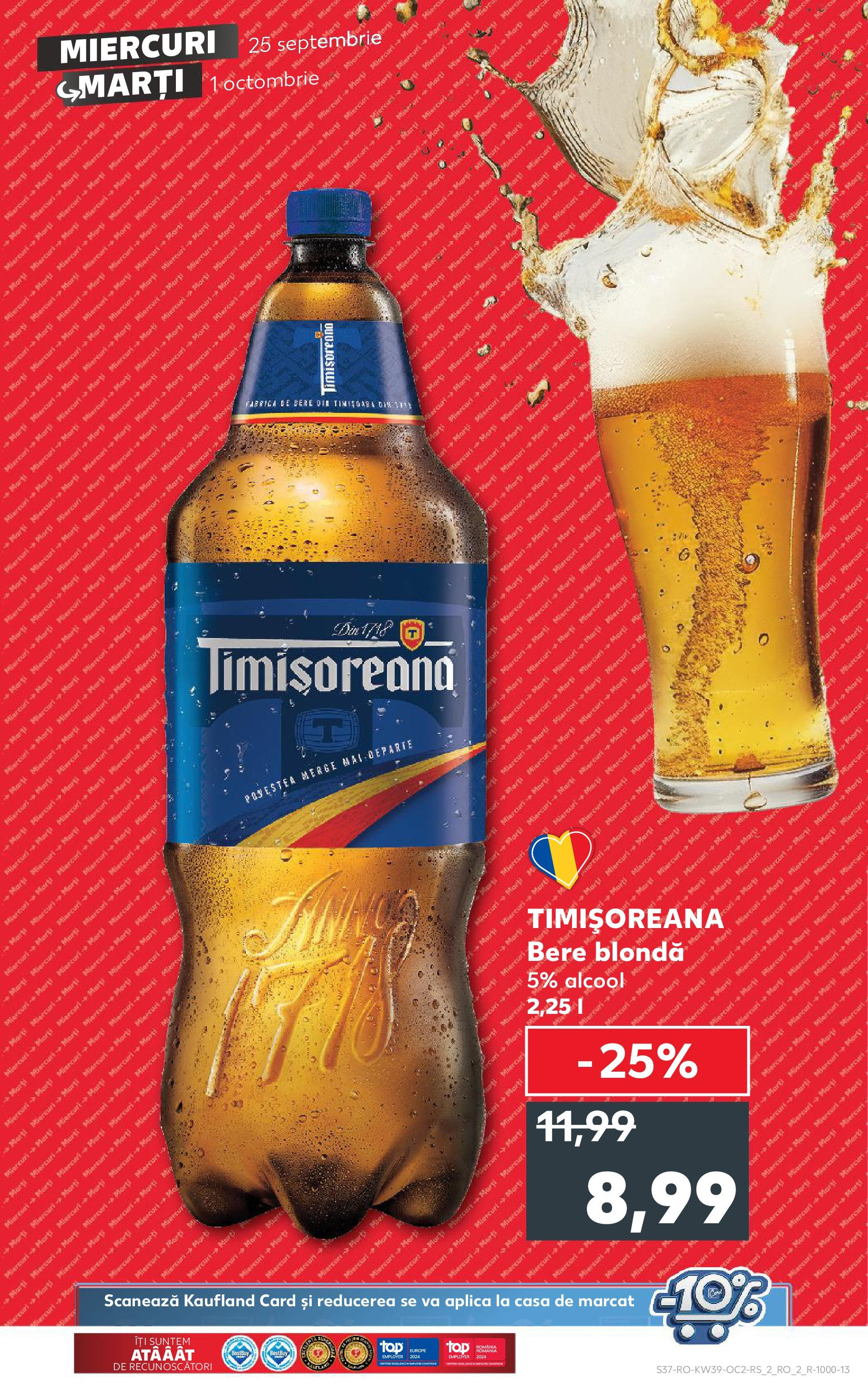 Catalog Kaufland - Sibiu 25.09.2024 - Revista si Oferta | Pagină: 37 | Produse: Bere