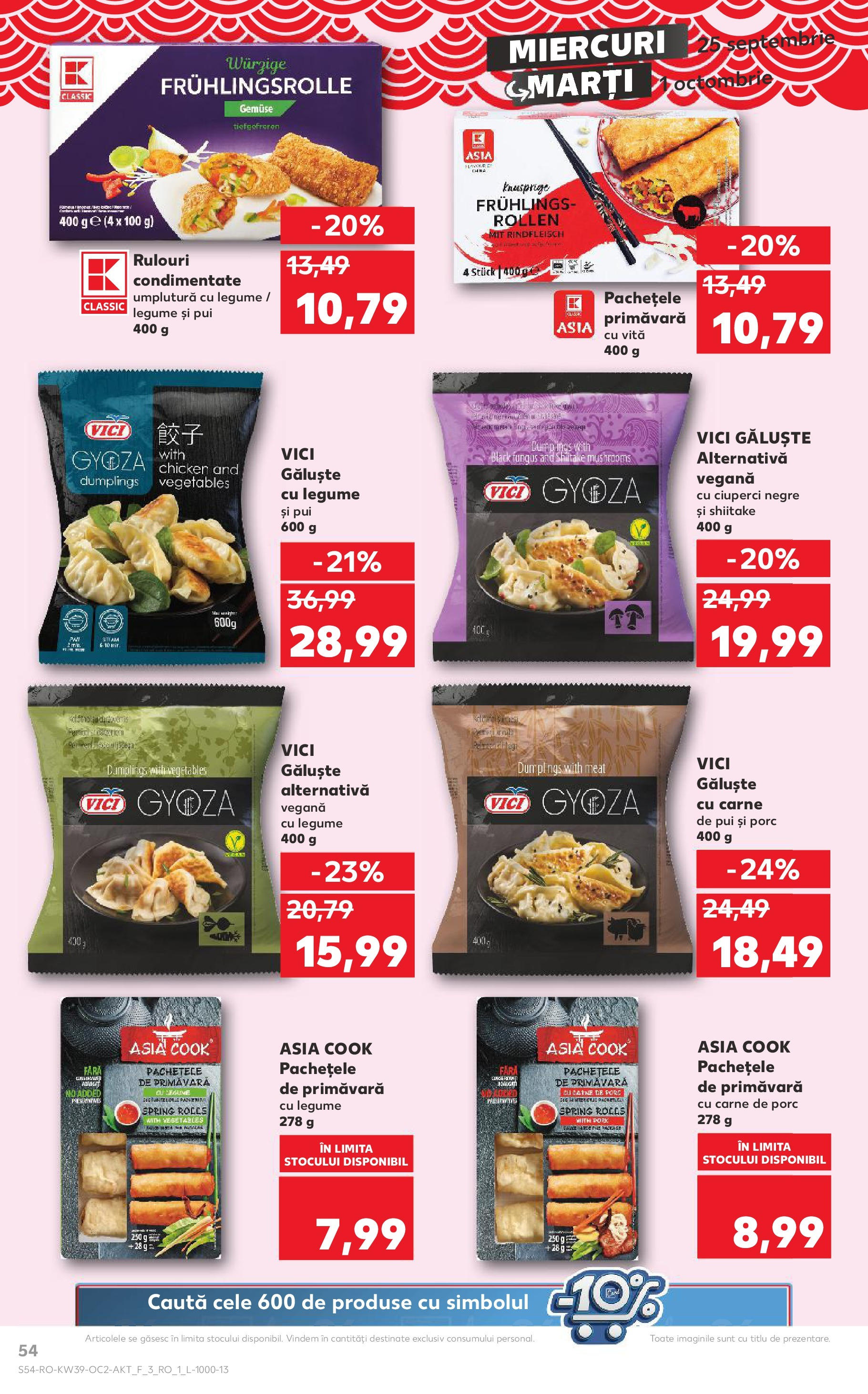 Catalog Kaufland - Bucureşti 25.09.2024 - Revista si Oferta | Pagină: 54 | Produse: Ciuperci, Carne De Porc, Legume