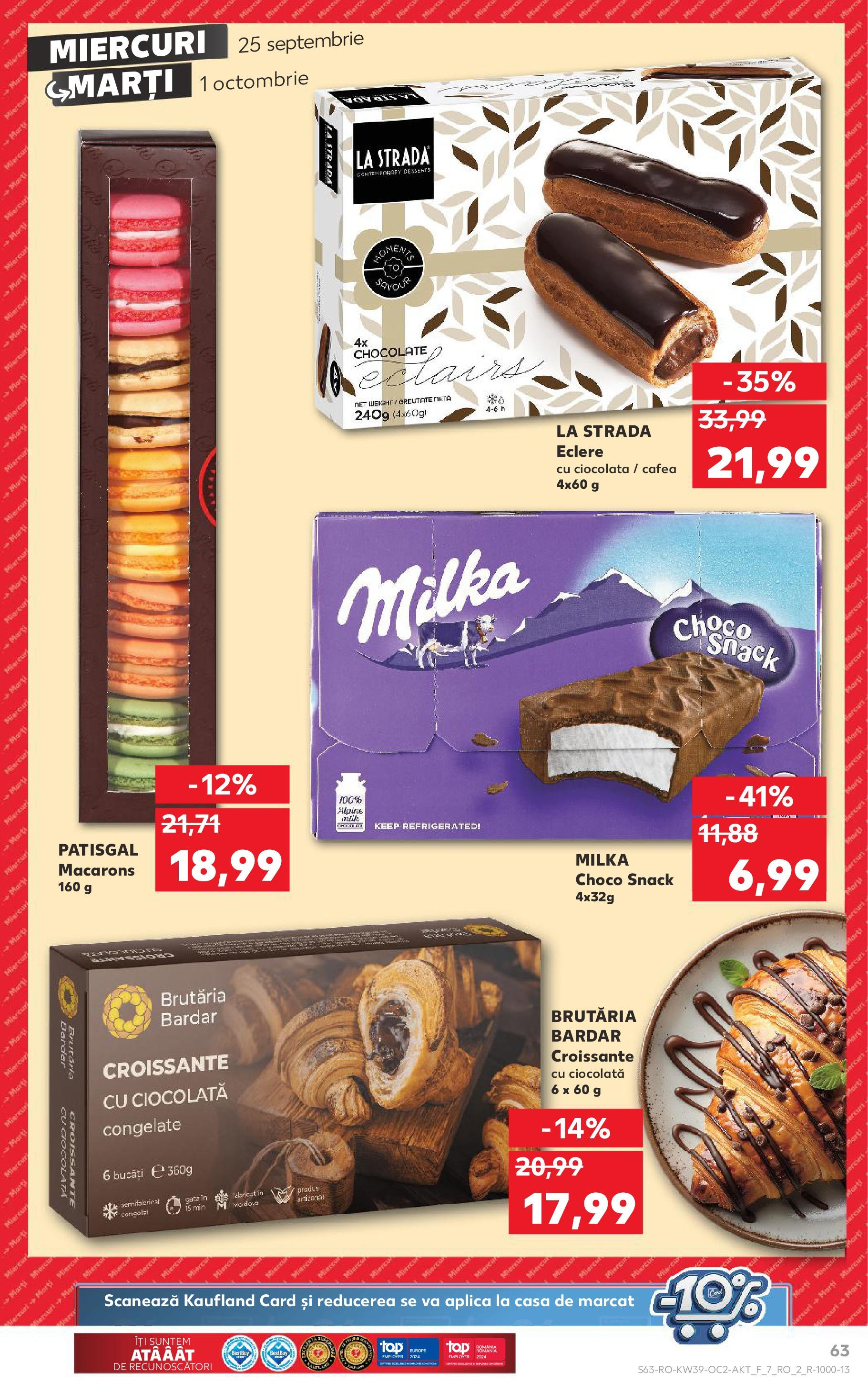 Catalog Kaufland - Bucureşti 25.09.2024 - Revista si Oferta | Pagină: 63 | Produse: Cafea, Ciocolată, Macarons