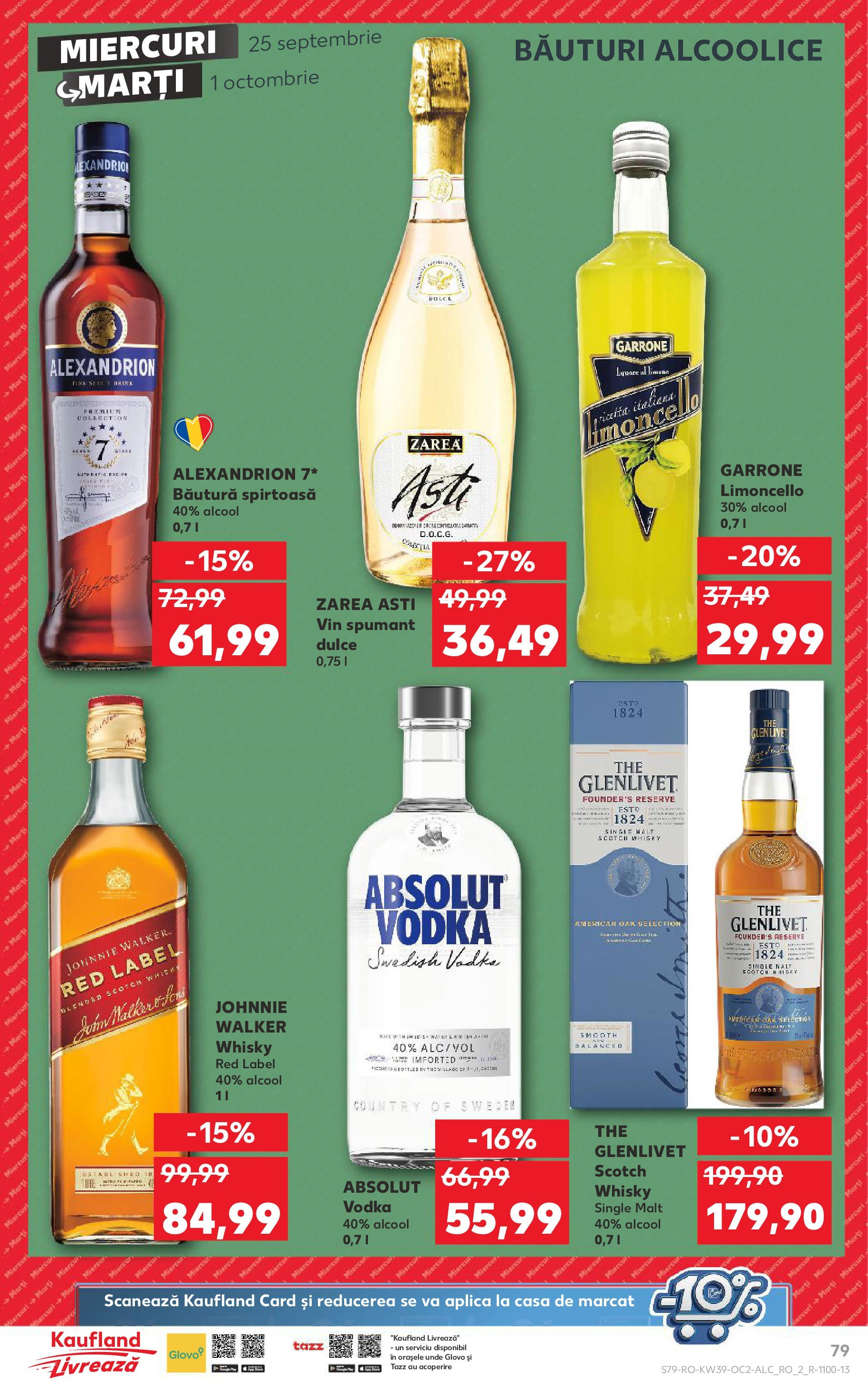 Catalog Kaufland - Sibiu 25.09.2024 - Revista si Oferta | Pagină: 79 | Produse: Vin, Vodka