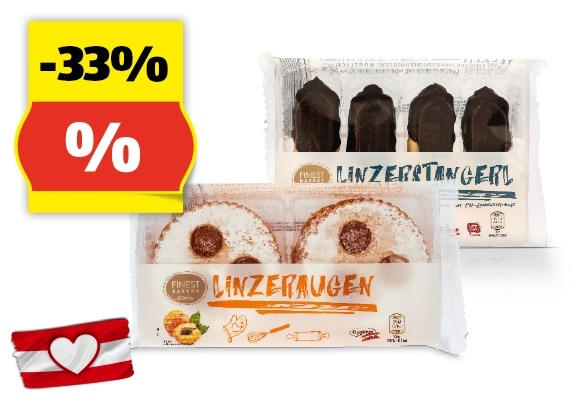 FINEST BAKERY Mürbgebäck Mix, 225 g/200 g