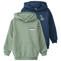 2 Jungen Hoodies mit kleinem Print (Nur online)