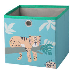 Kleine Aufbewahrungsbox mit Tiger-Motiv (Nur online)