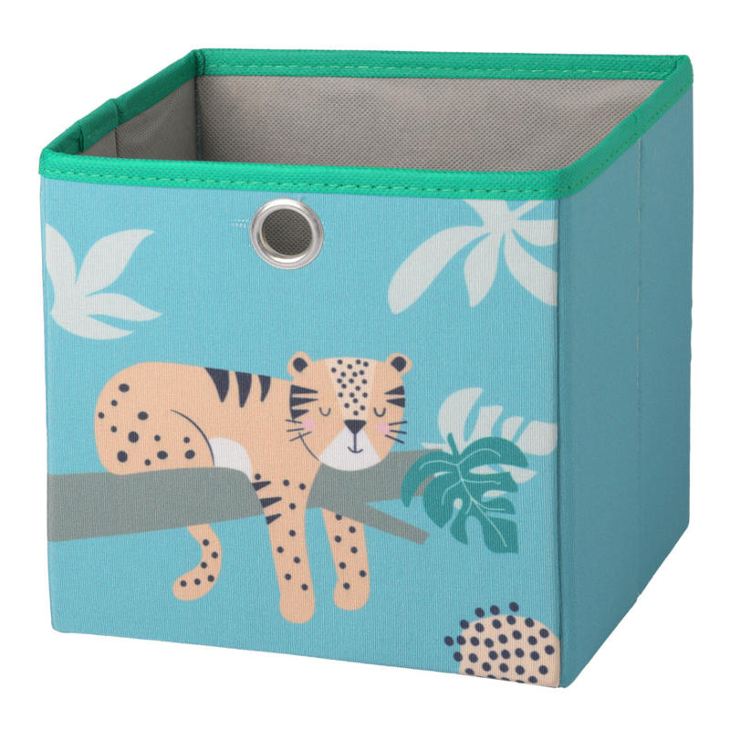 Kleine Aufbewahrungsbox mit Tiger-Motiv (Nur online)