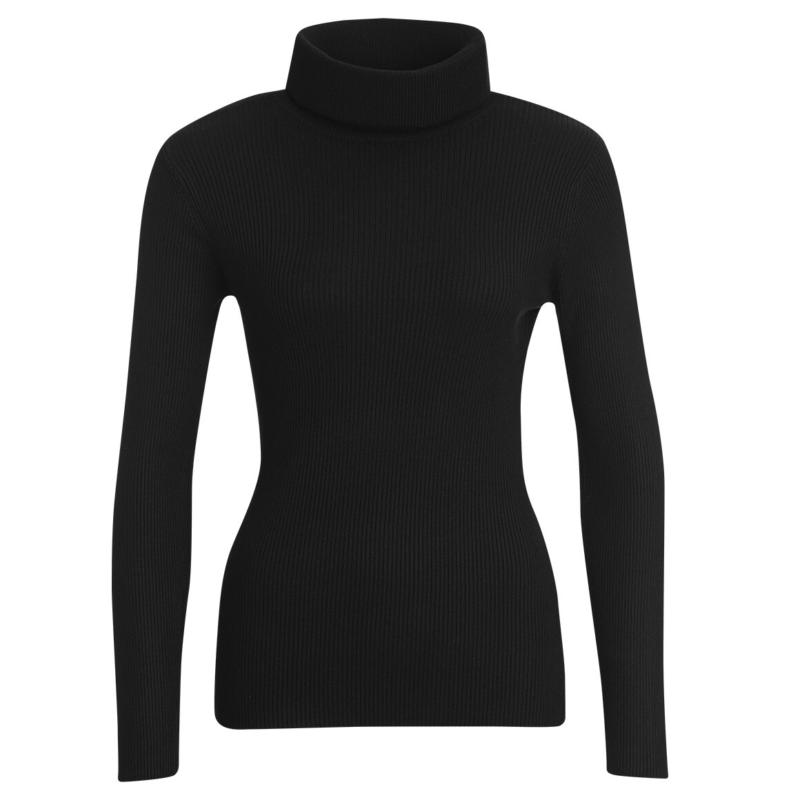 Damen Rollkragenpullover gerippt (Nur online)