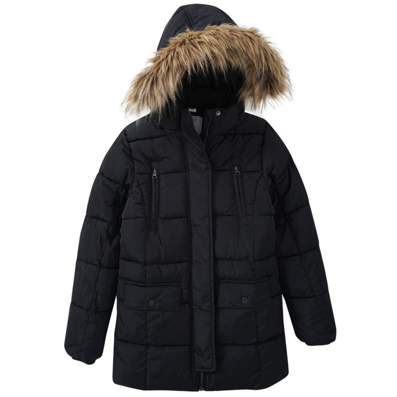 Mädchen Winterjacke mit abnehmbarem Webpelz