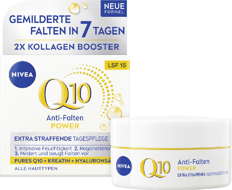 NIVEA Anti Falten Gesichtscreme Q10 Power LSF 15