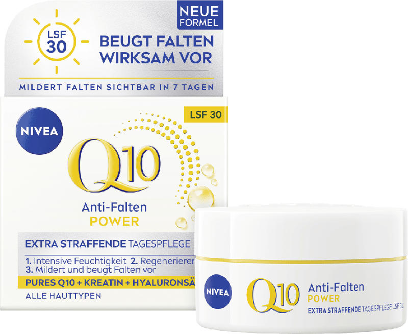 NIVEA Anti Falten Gesichtscreme Q10 Power LSF 30