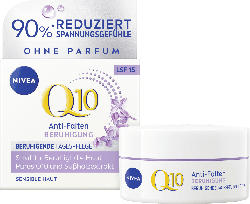 NIVEA Anti Falten Gesichtscreme Q10 Bruhigung LSF 15