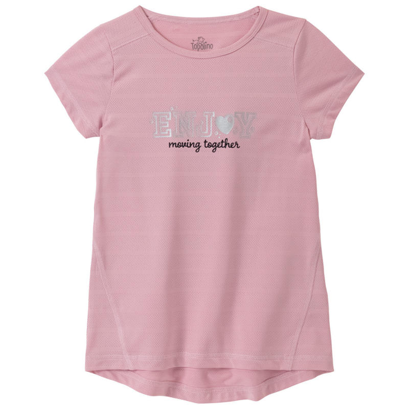 Mädchen Sport-T-Shirt mit Text-Motiv