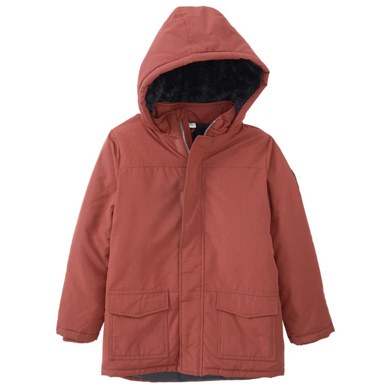 Jungen Parka mit Teddyplüsch (Nur online)