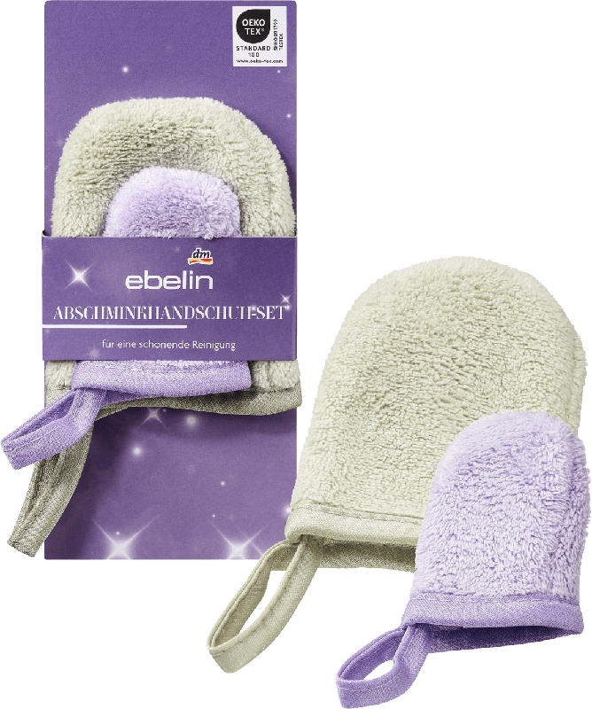 ebelin Abschminkhandschuh-Set 2tlg Midnight Glow