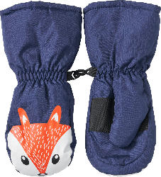 PUSBLU Handschuhe mit Fuchs-Motiv, blau, Gr. 3