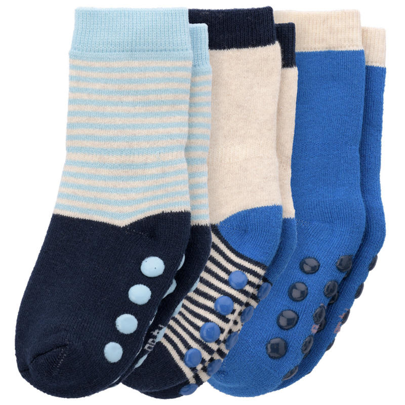 3 Paar Baby Stoppersocken mit Frottee