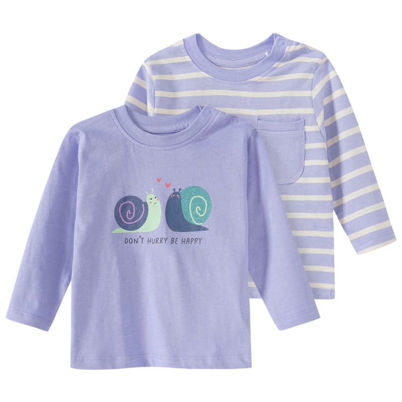 2 Baby Langarmshirts aus Bio-Baumwolle (Nur online)