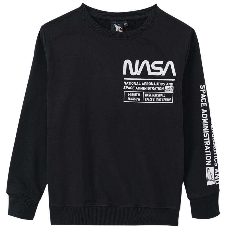 NASA Sweatshirt mit Ärmel-Print