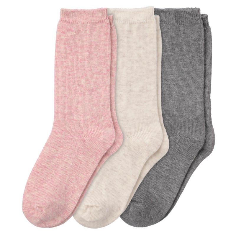 3 Paar Damen Socken mit Woll-Mix