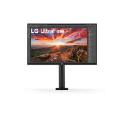 LG 27UN880-B, 27" UltraFine UHD, IPS 4K, 5ms, 1000:1, 350cd/m2, 3840 x 2160, sRGB 99%, HDR 400, HDMI, USB-C, DisplayPort, AMD FreeSync, Headphone out, Tilt, Height (Range), Swivel, Pivot,