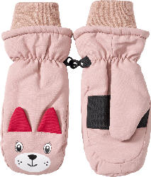 PUSBLU Handschuhe mit Katzen-Motiv, rosa, Gr. 4