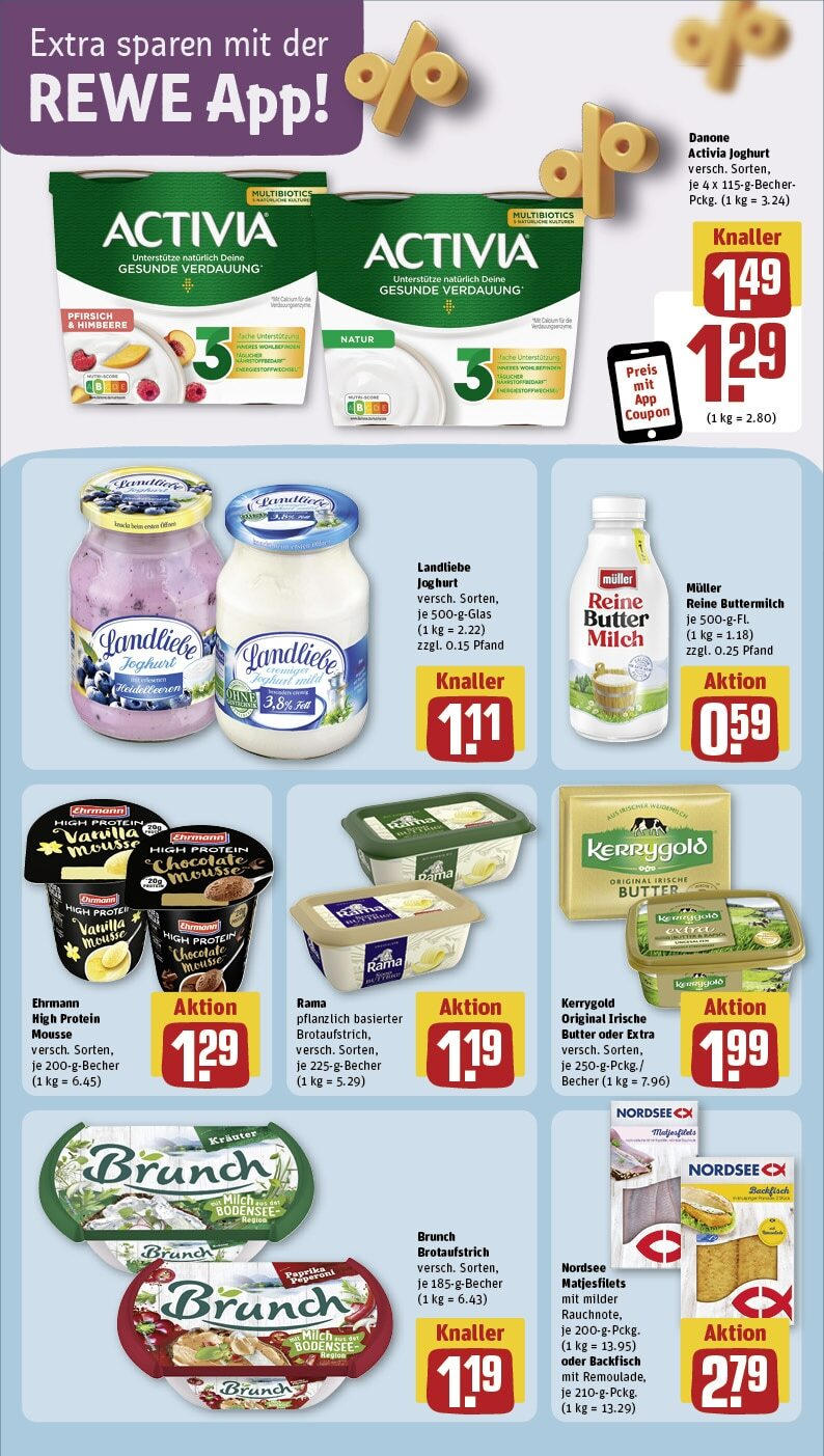 Rewe - Hildesheim / Himmelsthür, Schleitweg/ Runde Wiese 4 (ab 30.09.2024) zum Blättern » Angebote | Seite: 15 | Produkte: Rama, Milch, Butter, Paprika