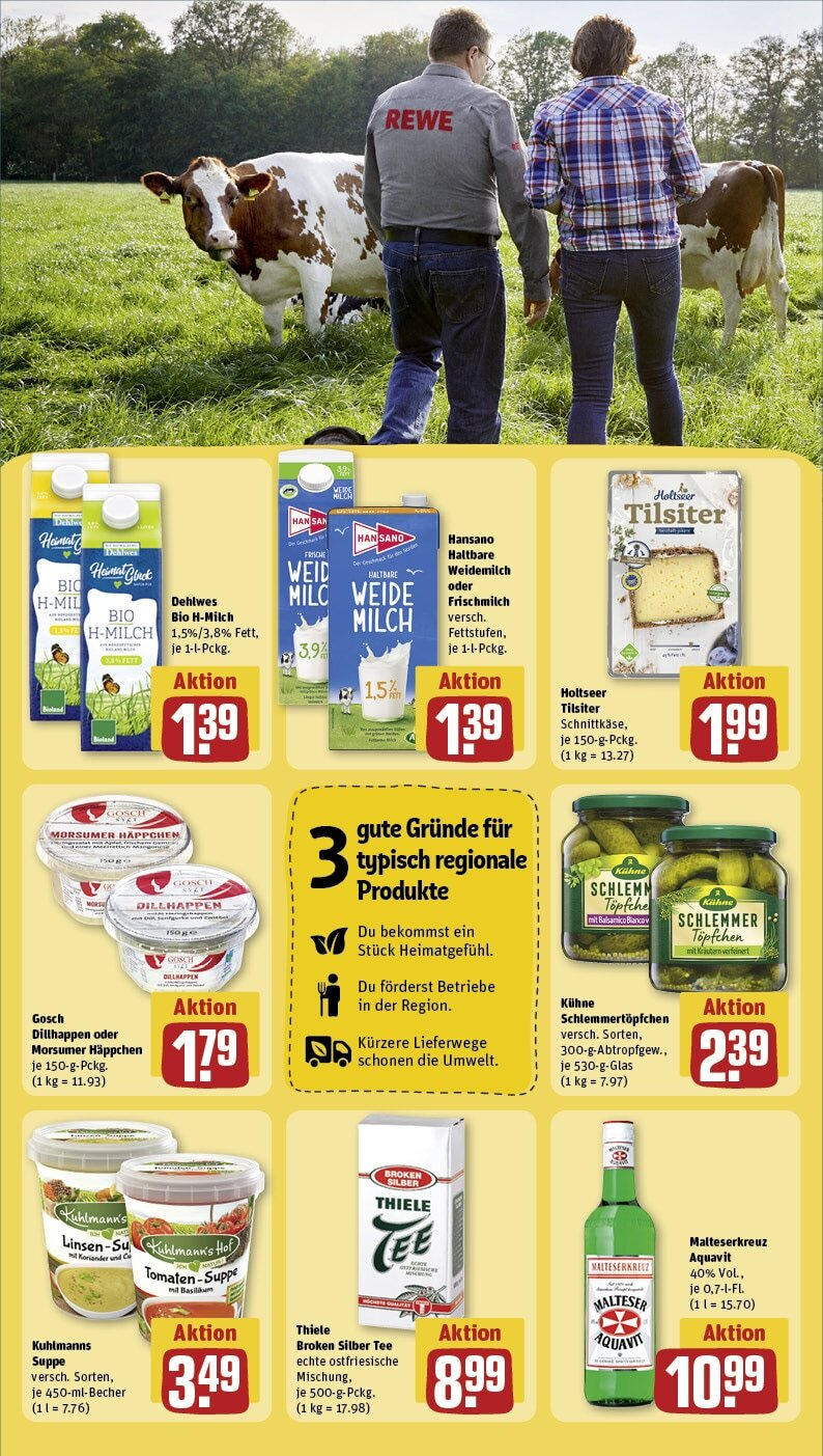 Rewe - Hildesheim / Himmelsthür, Schleitweg/ Runde Wiese 4 (ab 30.09.2024) zum Blättern » Angebote | Seite: 24 | Produkte: Milch, Tomaten, Tee