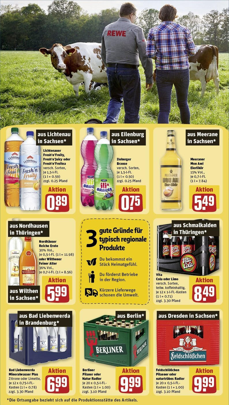 Rewe - Berlin / Pankow, Neumannstraße 13 (ab 30.09.2024) zum Blättern » Angebote | Seite: 24 | Produkte: Cola, Bad, Zitrone, Vita cola