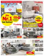Möbel Ludwig Möbel Ludwig: Riesen Sofa Aktion! - gültig bis 31.10.2024 - bis 31.10.2024