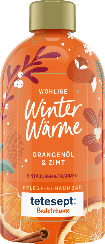 tetesept Schaumbad Badeträume Wohlige Winterwärme, Orangenöl & Zimt