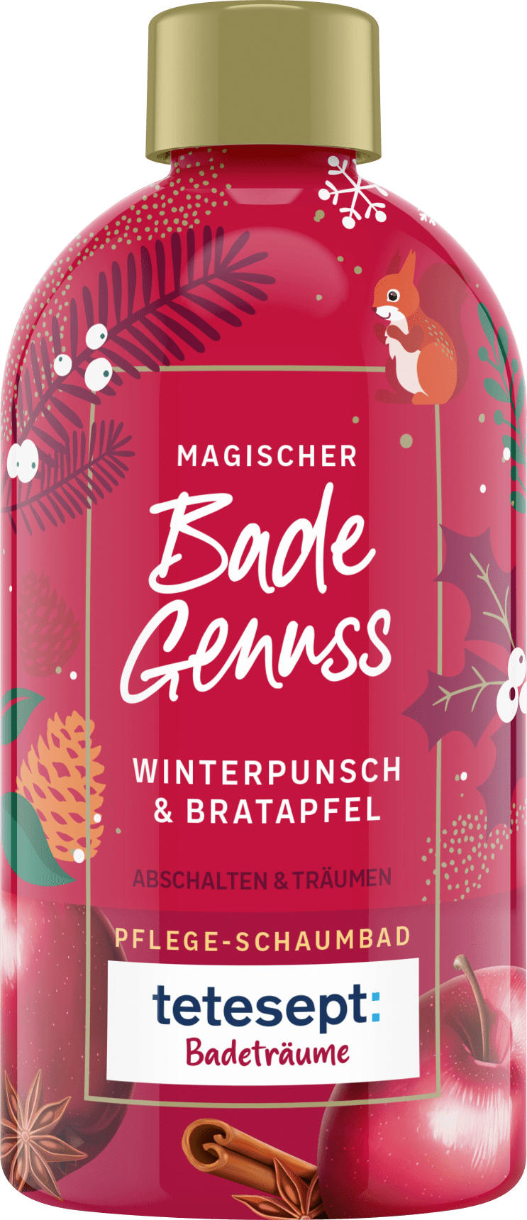 tetesept Schaumbad Badeträume Magischer Badegenuss, Winterpunsch & Bratapfel