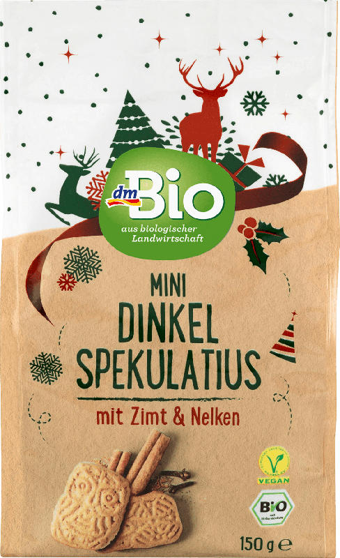 dmBio Mini Dinkel Spekulatius, vegan