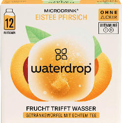 waterdrop Getränkewürfel Microdrink Eistee Pfirsich (12 Stück)