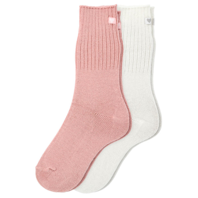 2 Paar Damen Socken mit Wolle