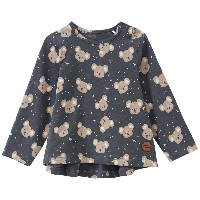 Baby Langarmshirt mit Koala-Alllover