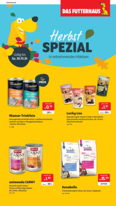 OFFERS - DAS FUTTERHAUS: Herbstspezial gültig ab dem 27.09.2024