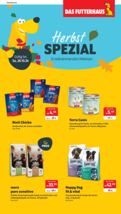 OFFERS - DAS FUTTERHAUS: Herbstspezial gültig ab dem 27.09.2024