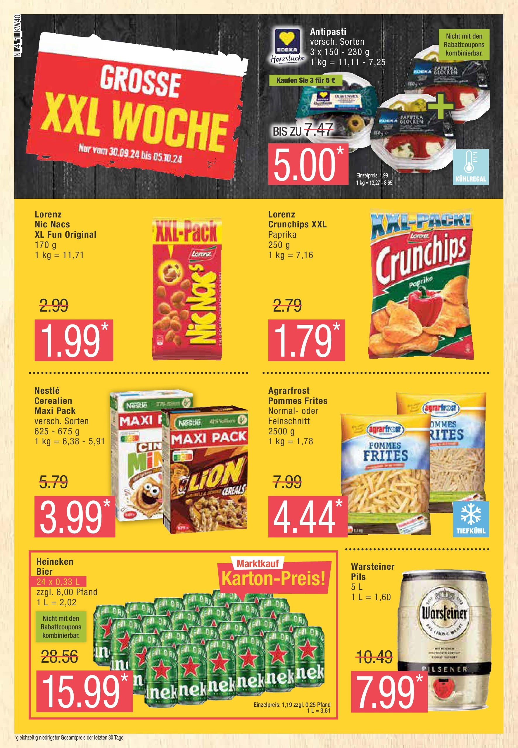 Marktkauf - Brandenburg (ab 30.09.2024) » Angebote online | Seite: 4 | Produkte: Bier, Pils, Pommes, Warsteiner