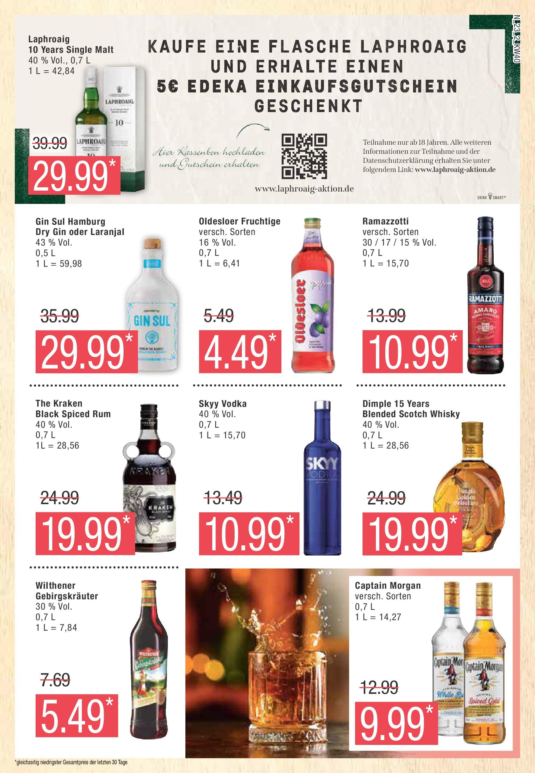 Marktkauf - Brandenburg (ab 30.09.2024) » Angebote online | Seite: 23 | Produkte: Rum, Oldesloer, Vodka, Ramazzotti