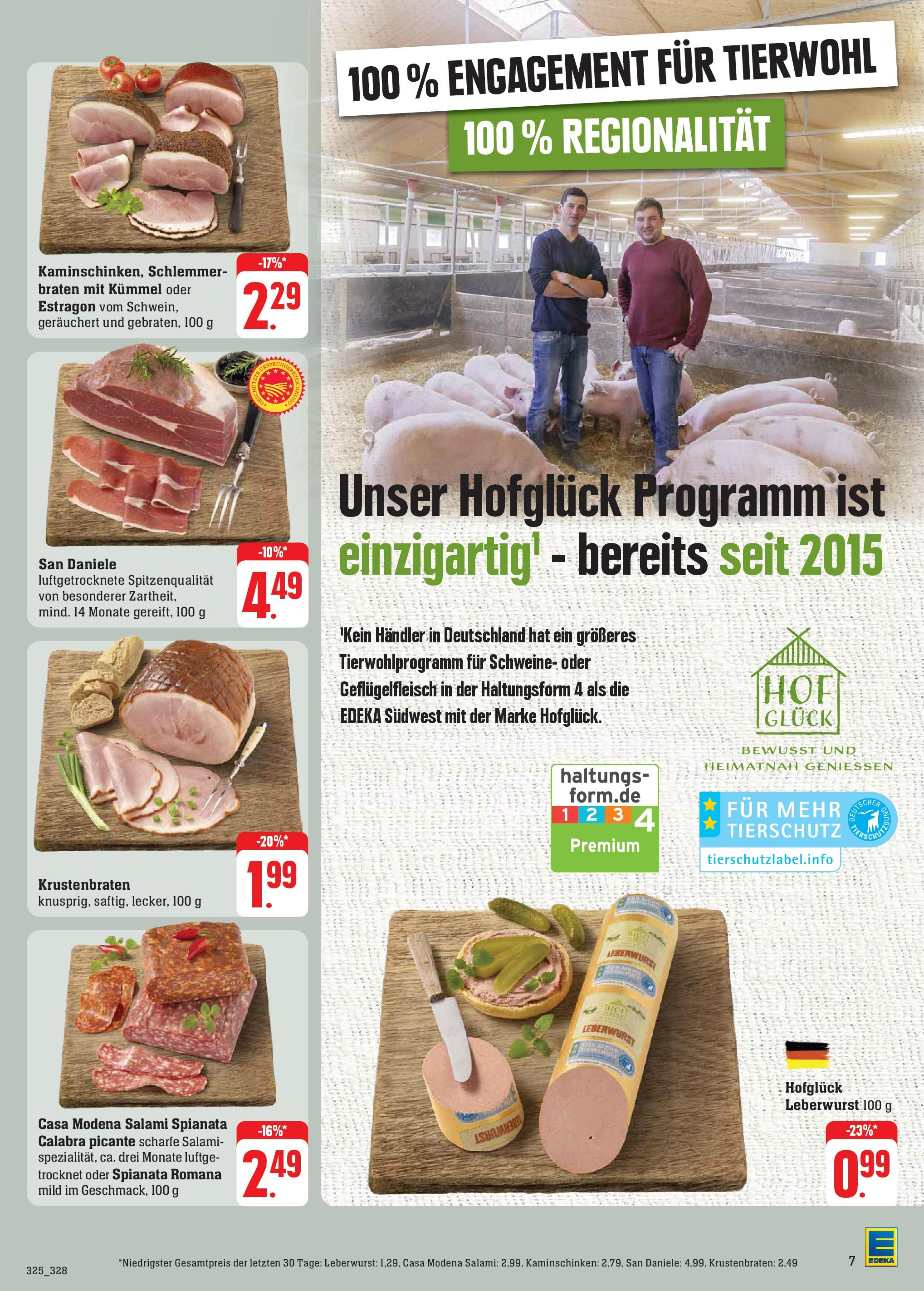 Edeka Prospekt 	 (ab 30.09.2024) » Angebote Online | Seite: 9 | Produkte: Krustenbraten, Salami