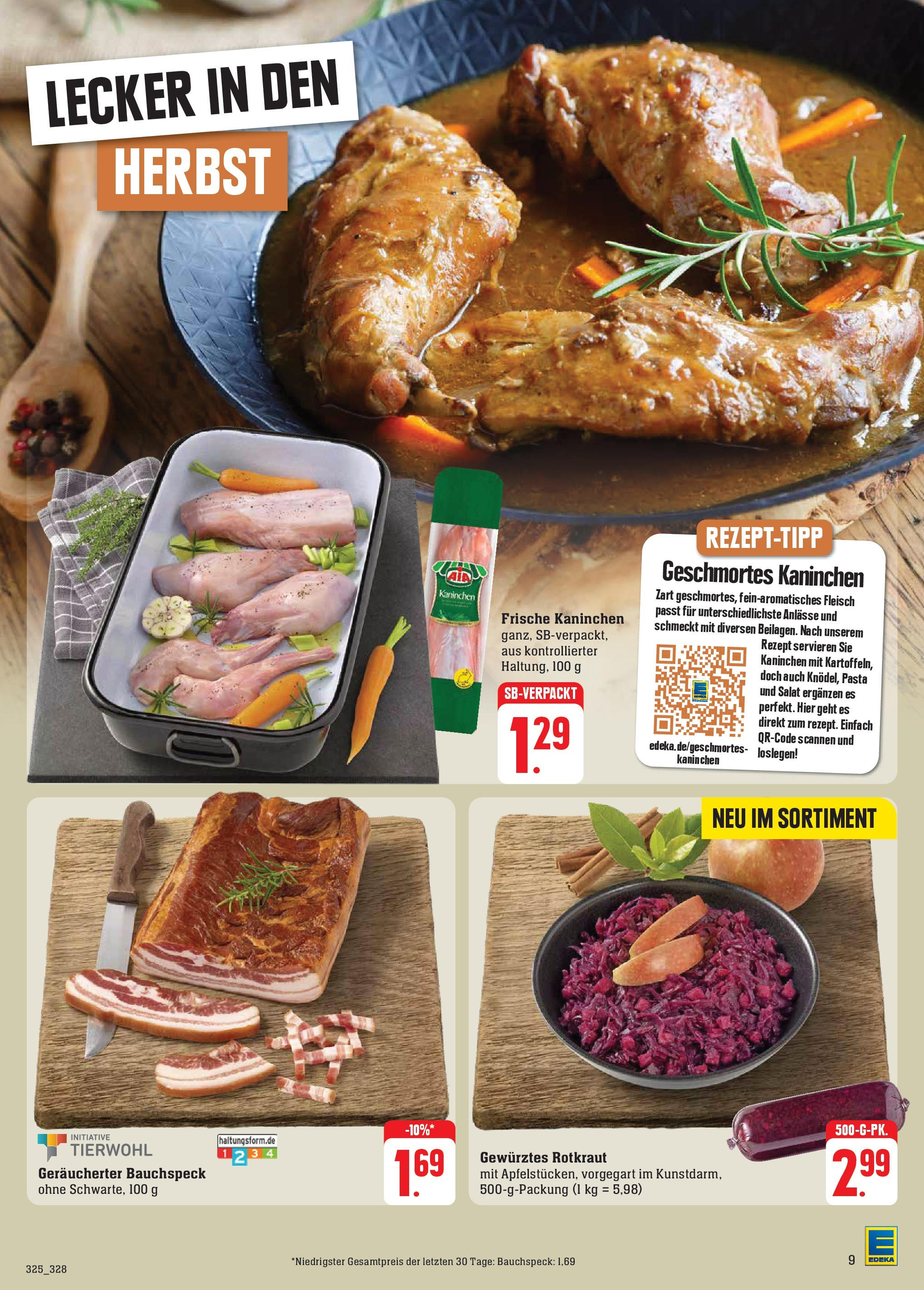 Edeka Prospekt 	 (ab 30.09.2024) » Angebote Online | Seite: 11 | Produkte: Kaninchen, Pasta, Fleisch, Salat